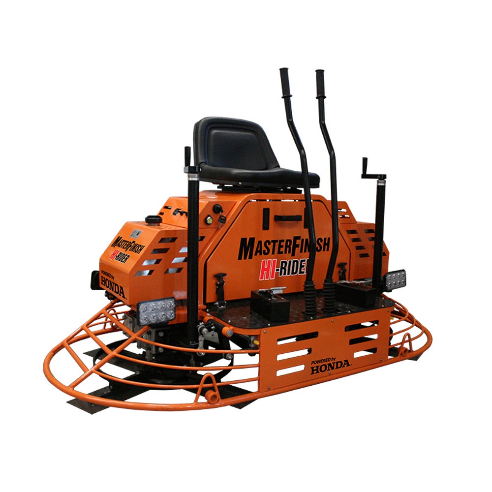 Masterfinish 36inch Twin 22.1HP Honda Motor Hi-Rider Ride-On Trowel Ma ...