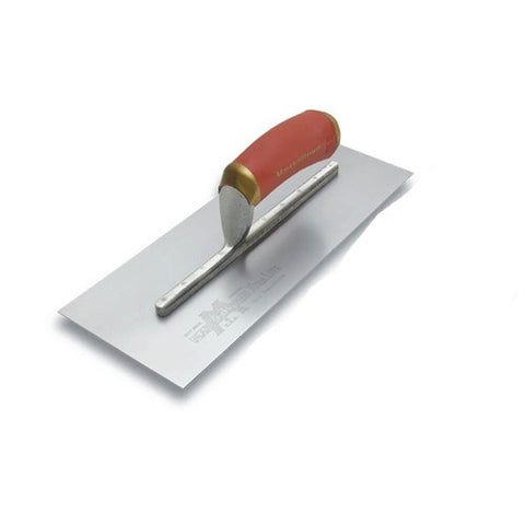 PermaShape Flat Stainless Steel Finishing Trowel 356mm x 121mm with DuraSoft Handle - MT73SSFPDXH