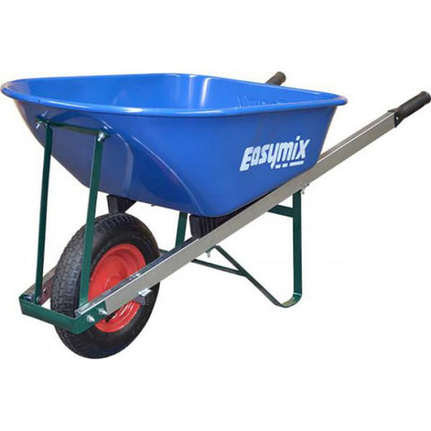 Masterfinish Blue Steel Tray Handyman Wheelbarrow 100ltr - W250S