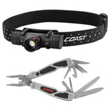 COAXPH30R-P - Coast Rechargeable Headlamp 1000 Lumens PLUS 14 Tools Pliers
