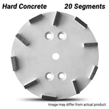 Flextool 250mm (10") Bladetec® 30/40 Grit Hard Concrete 20 Segment Grinding Plate - FT120THC-UNIT