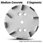 Flextool 250mm (10") Bladetec® 30/40 Grit Medium Concrete 5 Segment Grinding Plate - FT105TMC-UNIT