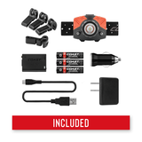 FL75R - Coast Rechargeable Pure Beam Focusing LED Headlamp - 530 Lumens Li-ion or 3 X AAA