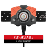 FL75R - Coast Rechargeable Pure Beam Focusing LED Headlamp - 530 Lumens Li-ion or 3 X AAA
