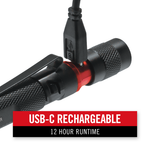 HP3R - Coast Rechargeable Universal Beam Twist Focus LED Torch 385 Lumens Li-Poly or 2 X AAA