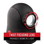 PM500R - Coast Pure Beam Rechargeable Focusing Work Light - 700 Lumens 8.4cm