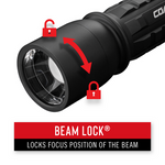 XP11R- Coast Rechargeable Pure Beam Focusing LED Torch- 2100 Lumens on Turbo Mode