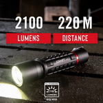 XP11R- Coast Rechargeable Pure Beam Focusing LED Torch- 2100 Lumens on Turbo Mode