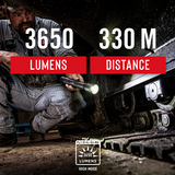 XP18R - Coast Rechargeable Pure Beam Focusing LED Torch- 3650 Lumens on Turbo Mode