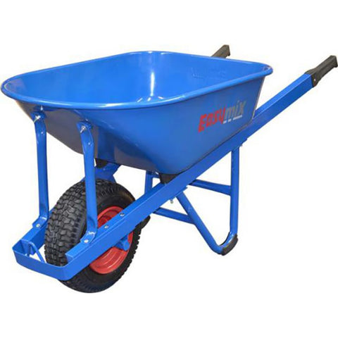Masterfinish Blue W/Barrow Hd Poly Tray Wide Pneumatic Tyre - W900P-HSBWAS
