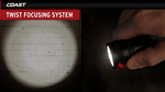 SX300R - Coast Rechargeable Pure Beam LED Torch with Extendable COB White + Red Area Lights 850 Lumens